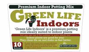 indoor potting mix label